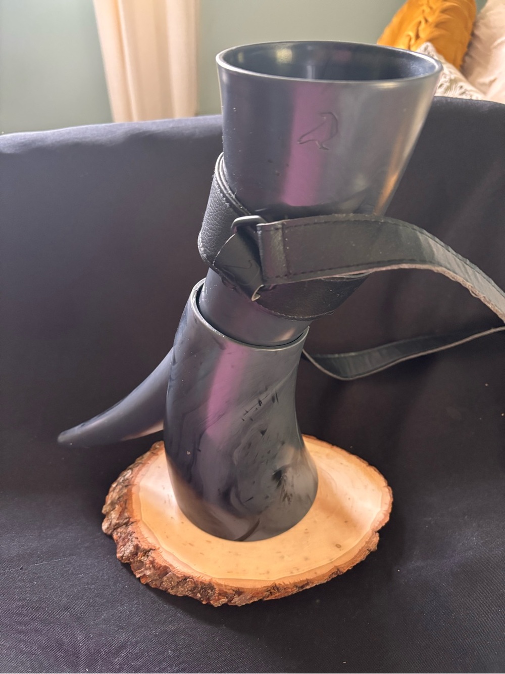 Viking Black Horn-Style drinking cup